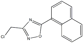3-(chloromethyl)-5-(naphthalen-1-yl)-1,2,4-oxadiazole,,结构式