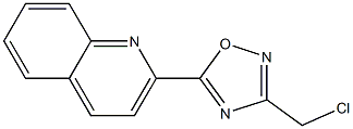 3-(chloromethyl)-5-(quinolin-2-yl)-1,2,4-oxadiazole 结构式