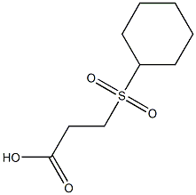 3-(cyclohexanesulfonyl)propanoic acid,,结构式