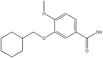 3-(cyclohexylmethoxy)-4-methoxybenzoic acid Structure