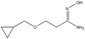 3-(cyclopropylmethoxy)-N'-hydroxypropanimidamide,,结构式