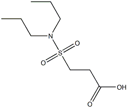 3-(dipropylsulfamoyl)propanoic acid Structure