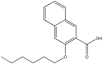 3-(hexyloxy)naphthalene-2-carboxylic acid 结构式