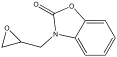 3-(oxiran-2-ylmethyl)-2,3-dihydro-1,3-benzoxazol-2-one Structure