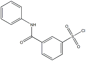 3-(phenylcarbamoyl)benzene-1-sulfonyl chloride Struktur