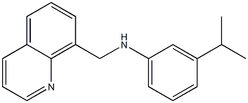 3-(propan-2-yl)-N-(quinolin-8-ylmethyl)aniline Structure