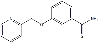 3-(pyridin-2-ylmethoxy)benzenecarbothioamide 化学構造式