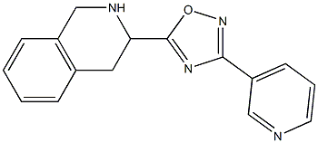 3-(pyridin-3-yl)-5-(1,2,3,4-tetrahydroisoquinolin-3-yl)-1,2,4-oxadiazole 结构式