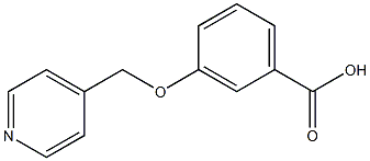 3-(pyridin-4-ylmethoxy)benzoic acid Structure