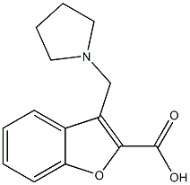 3-(pyrrolidin-1-ylmethyl)-1-benzofuran-2-carboxylic acid