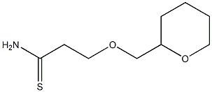3-(tetrahydro-2H-pyran-2-ylmethoxy)propanethioamide,,结构式