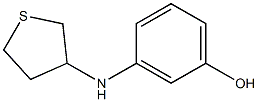 3-(thiolan-3-ylamino)phenol,,结构式