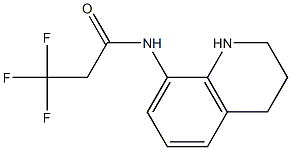 3,3,3-trifluoro-N-(1,2,3,4-tetrahydroquinolin-8-yl)propanamide 结构式