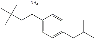 3,3-dimethyl-1-[4-(2-methylpropyl)phenyl]butan-1-amine,,结构式