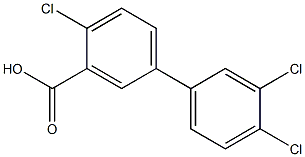 3',4,4'-trichloro-1,1'-biphenyl-3-carboxylic acid,,结构式