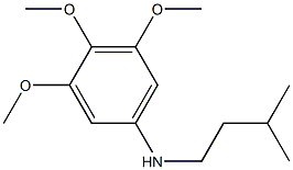 3,4,5-trimethoxy-N-(3-methylbutyl)aniline 结构式