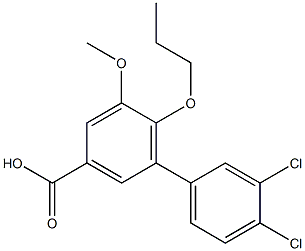 3',4'-dichloro-5-methoxy-6-propoxy-1,1'-biphenyl-3-carboxylic acid|