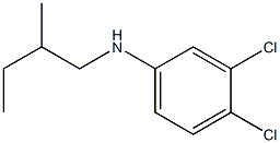 3,4-dichloro-N-(2-methylbutyl)aniline 结构式