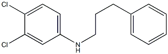 3,4-dichloro-N-(3-phenylpropyl)aniline 化学構造式
