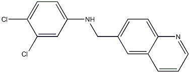 3,4-dichloro-N-(quinolin-6-ylmethyl)aniline Structure