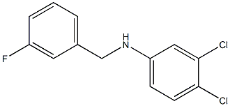 3,4-dichloro-N-[(3-fluorophenyl)methyl]aniline Structure