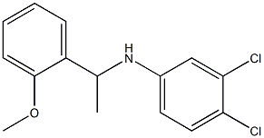 3,4-dichloro-N-[1-(2-methoxyphenyl)ethyl]aniline,,结构式