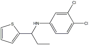 3,4-dichloro-N-[1-(thiophen-2-yl)propyl]aniline Structure