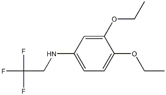 3,4-diethoxy-N-(2,2,2-trifluoroethyl)aniline Structure