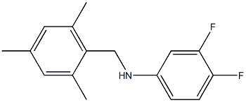 3,4-difluoro-N-[(2,4,6-trimethylphenyl)methyl]aniline Struktur