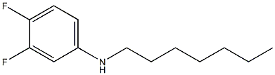 3,4-difluoro-N-heptylaniline 化学構造式