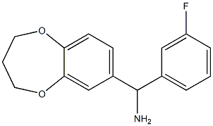 3,4-dihydro-2H-1,5-benzodioxepin-7-yl(3-fluorophenyl)methanamine