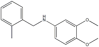 3,4-dimethoxy-N-[(2-methylphenyl)methyl]aniline,,结构式