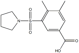 3,4-dimethyl-5-(pyrrolidine-1-sulfonyl)benzoic acid