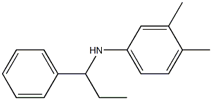 3,4-dimethyl-N-(1-phenylpropyl)aniline Struktur