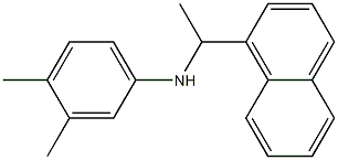 3,4-dimethyl-N-[1-(naphthalen-1-yl)ethyl]aniline,,结构式