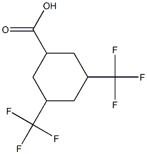 3,5-bis(trifluoromethyl)cyclohexane-1-carboxylic acid Structure