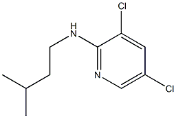 3,5-dichloro-N-(3-methylbutyl)pyridin-2-amine Struktur