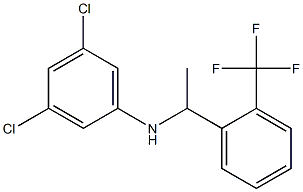 3,5-dichloro-N-{1-[2-(trifluoromethyl)phenyl]ethyl}aniline Structure