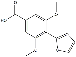 3,5-dimethoxy-4-thien-2-ylbenzoic acid,,结构式
