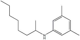 3,5-dimethyl-N-(octan-2-yl)aniline,,结构式