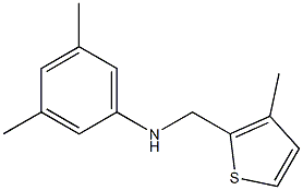 3,5-dimethyl-N-[(3-methylthiophen-2-yl)methyl]aniline,,结构式