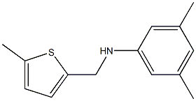 3,5-dimethyl-N-[(5-methylthiophen-2-yl)methyl]aniline Struktur