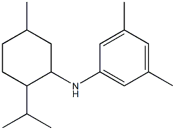 3,5-dimethyl-N-[5-methyl-2-(propan-2-yl)cyclohexyl]aniline 结构式