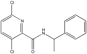 3,6-dichloro-N-(1-phenylethyl)pyridine-2-carboxamide Structure