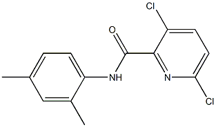 3,6-dichloro-N-(2,4-dimethylphenyl)pyridine-2-carboxamide Struktur