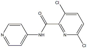 3,6-dichloro-N-(pyridin-4-yl)pyridine-2-carboxamide 化学構造式