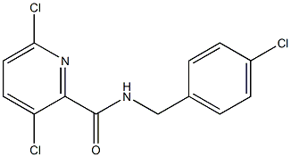 3,6-dichloro-N-[(4-chlorophenyl)methyl]pyridine-2-carboxamide Structure