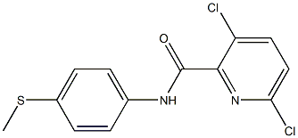 3,6-dichloro-N-[4-(methylsulfanyl)phenyl]pyridine-2-carboxamide Structure
