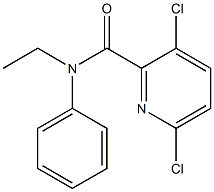 3,6-dichloro-N-ethyl-N-phenylpyridine-2-carboxamide Struktur