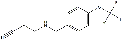 3-[({4-[(trifluoromethyl)sulfanyl]phenyl}methyl)amino]propanenitrile